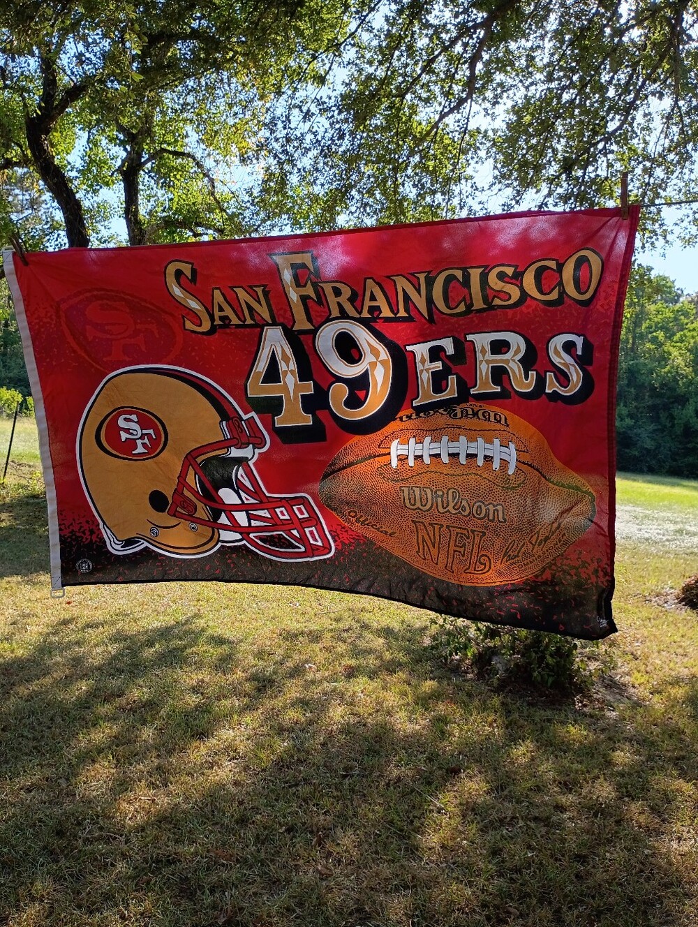 San Francisco 49ers Red & Gold Fan Flag